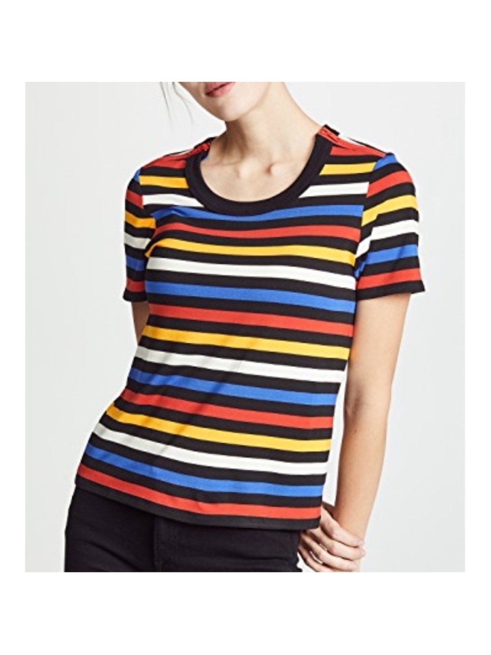 Veronica Beard Rush Striped Crewneck Tee - Picture 2 of 12